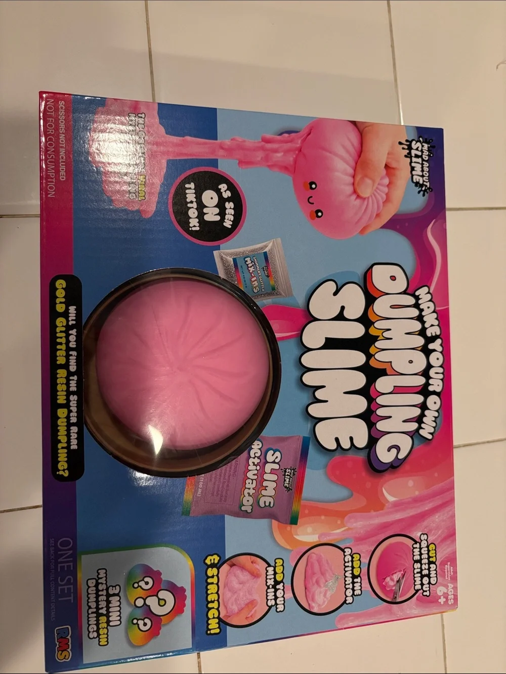 Make Your Own Dumpling Slime Kit – Pink from Five Below RMS Viral